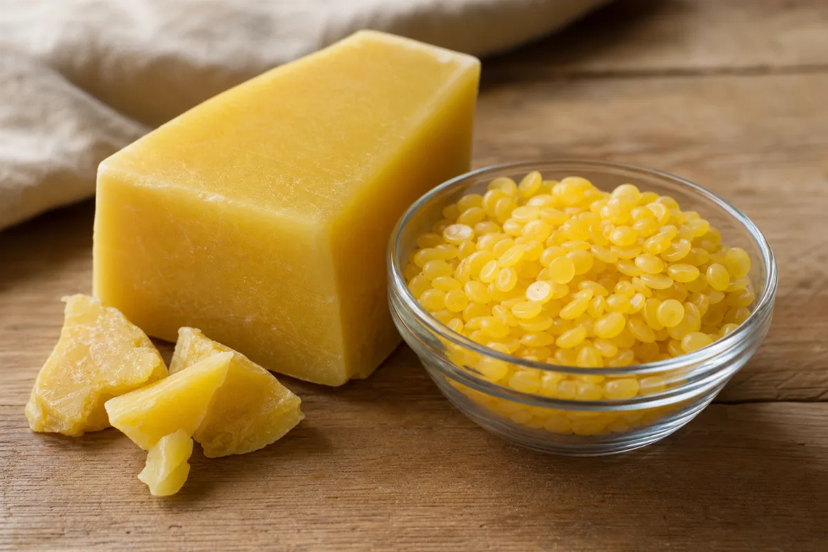 Close-up of beeswax
