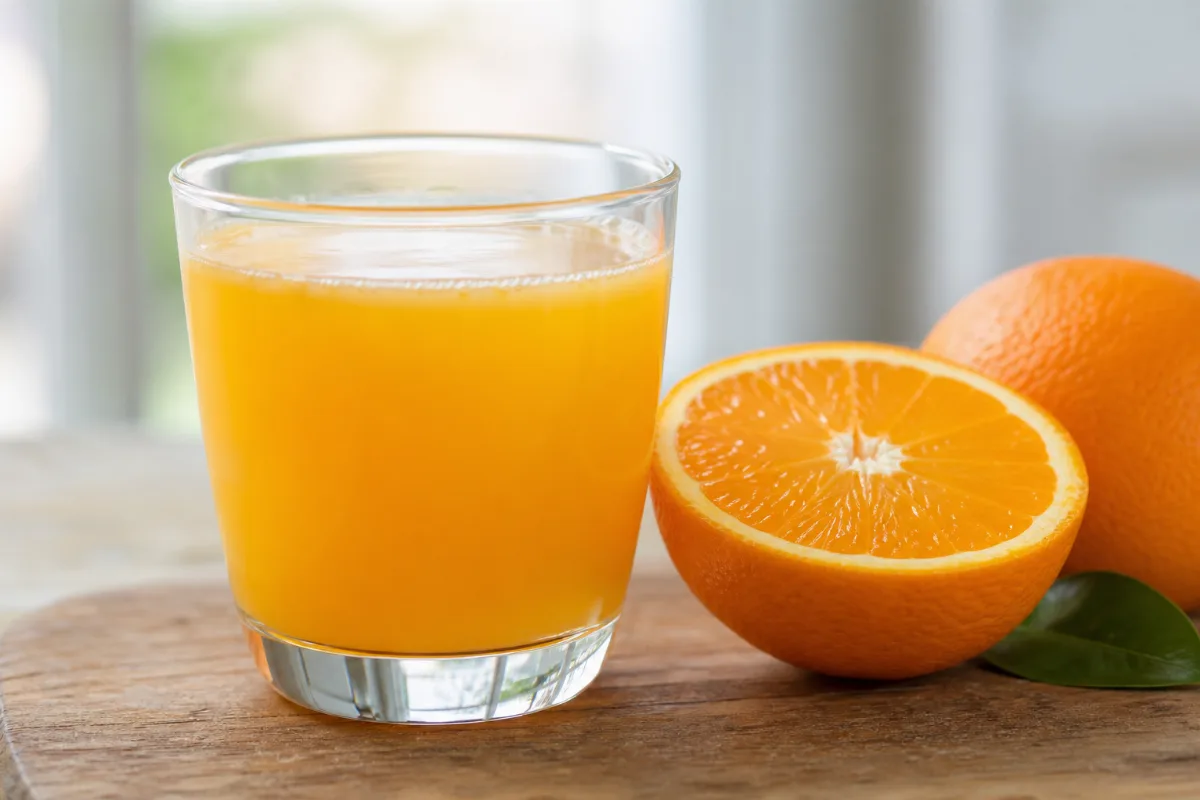 Close-up of orange juice
