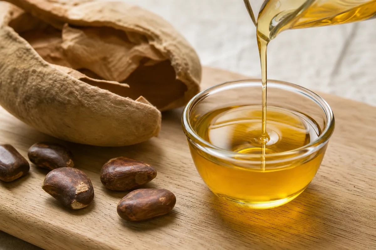 Close-up of baobab oil