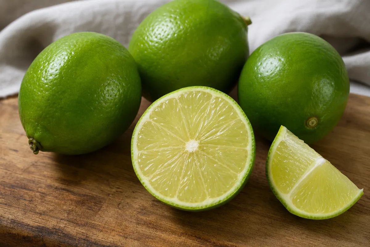Close-up of limes
