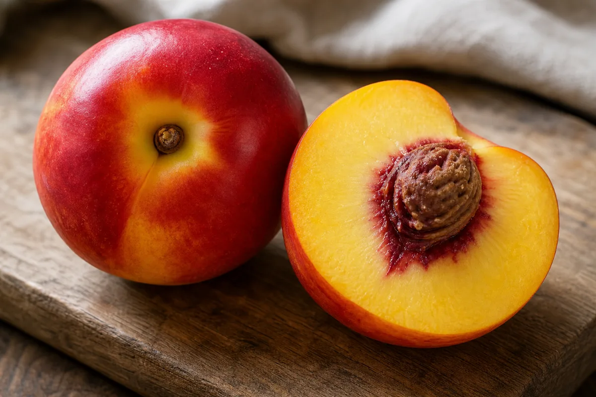 Close-up of nectarines