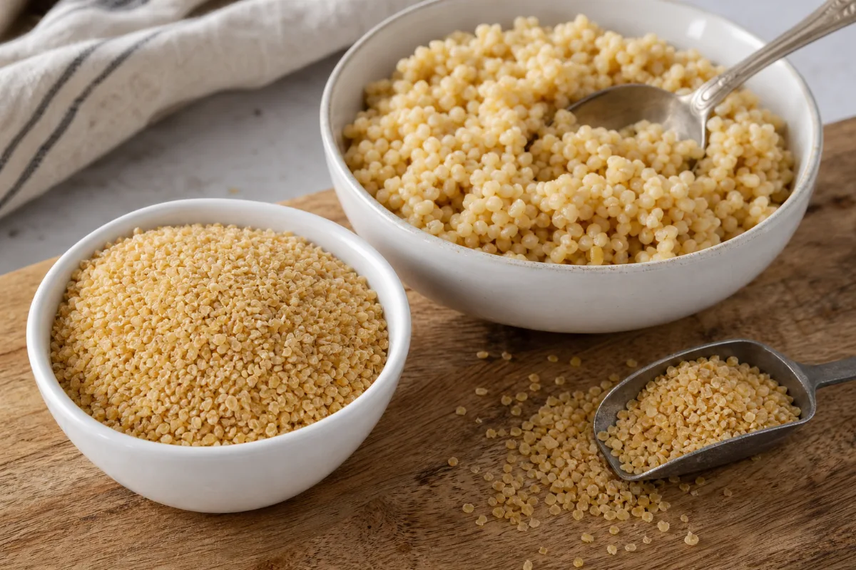 Close-up of bulgur