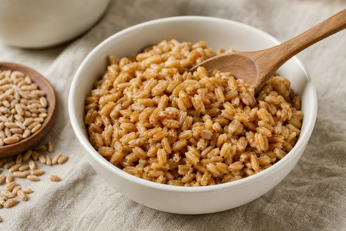 Close-up of farro (emmer)