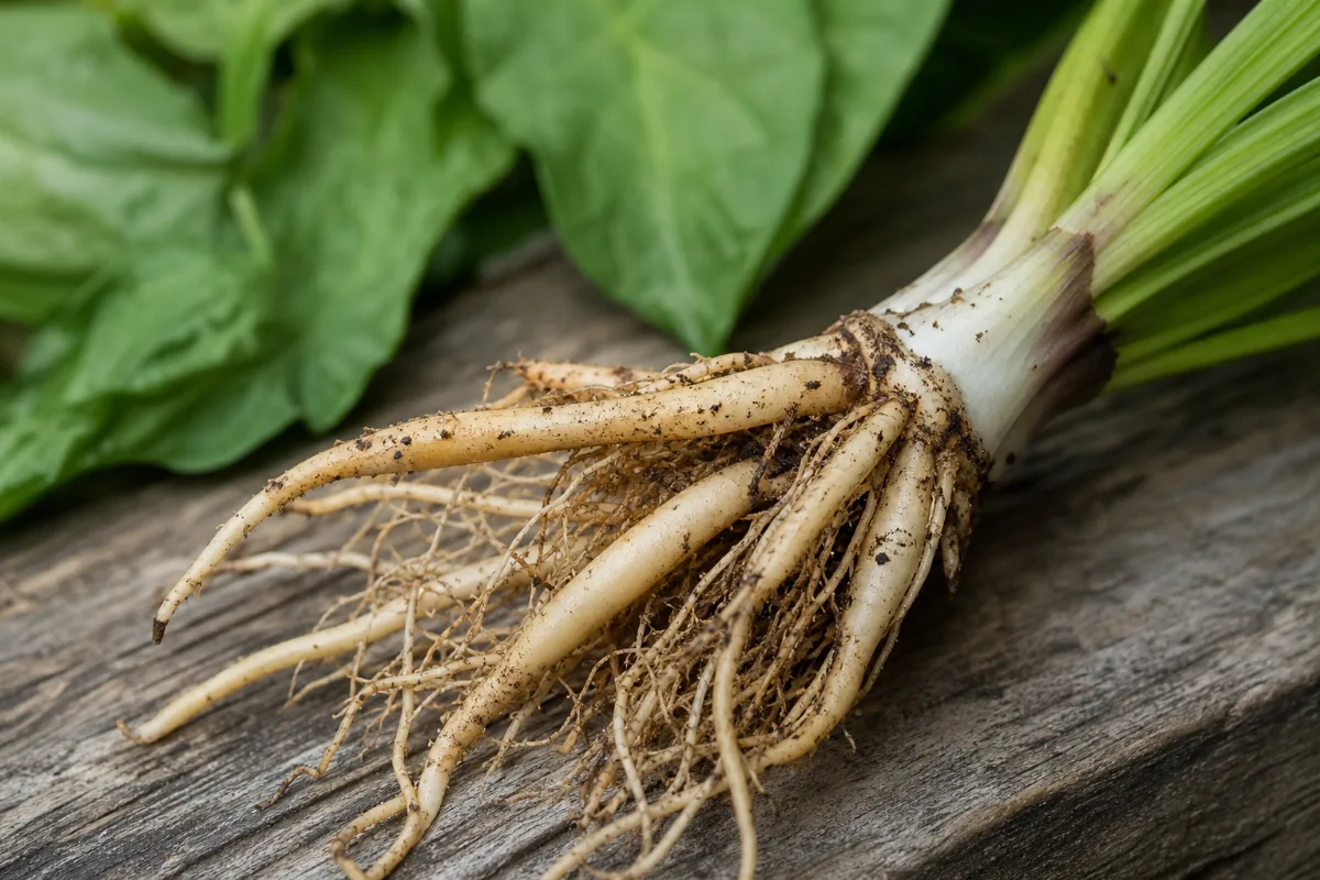 Close-up of false unicorn root
