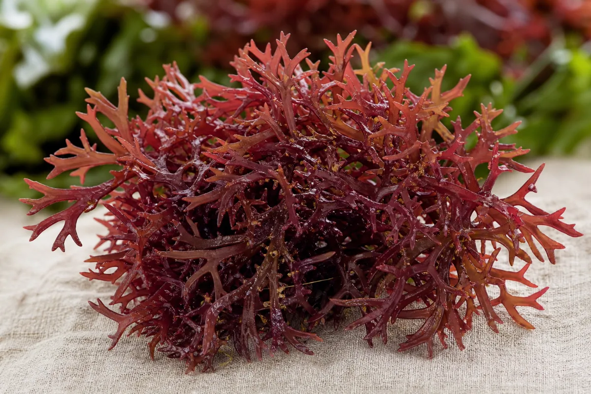 Close-up of irish moss (sea moss)
