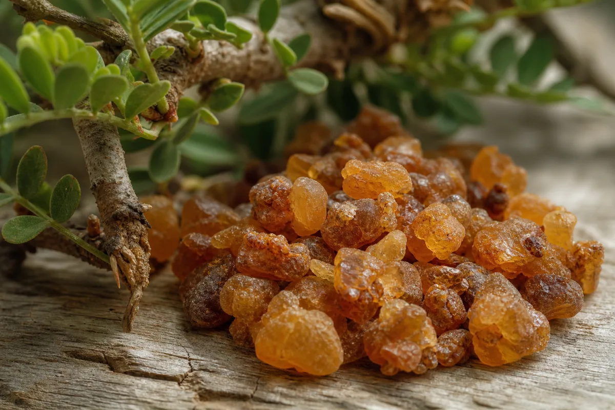 Close-up of myrrh (commiphora myrrha): uses, evidence and safety