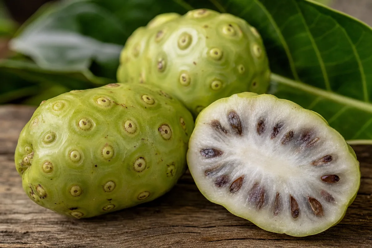 Close-up of noni (morinda citrifolia): uses, evidence and safety