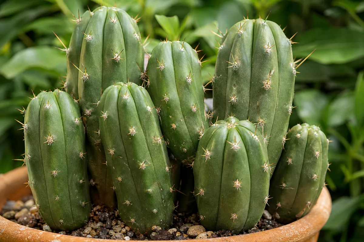 Close-up of other mescaline-containing cacti supported by sources