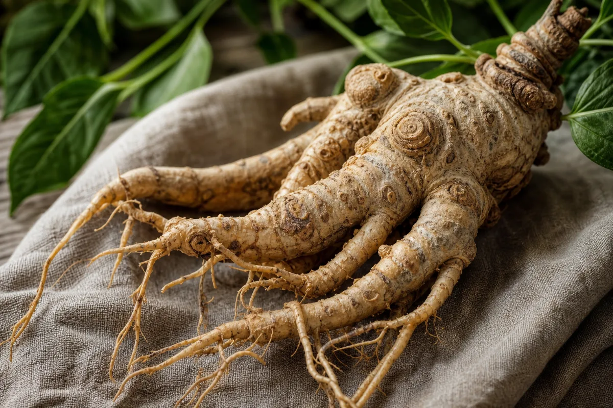 Close-up of panax notoginseng