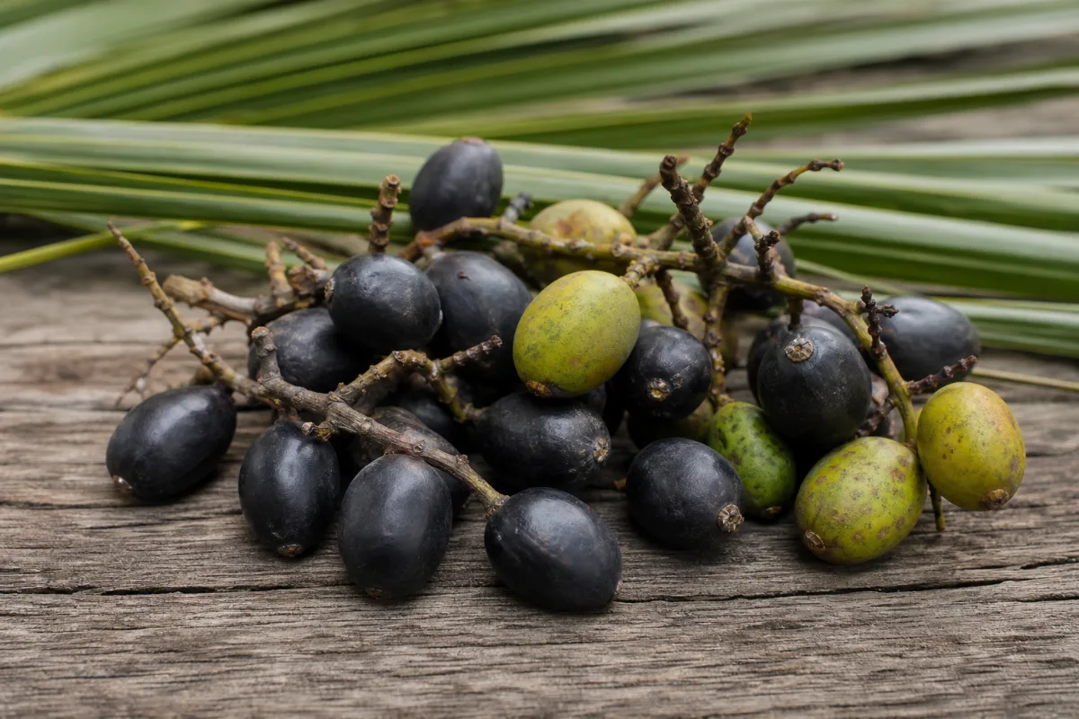 Close-up of saw palmetto