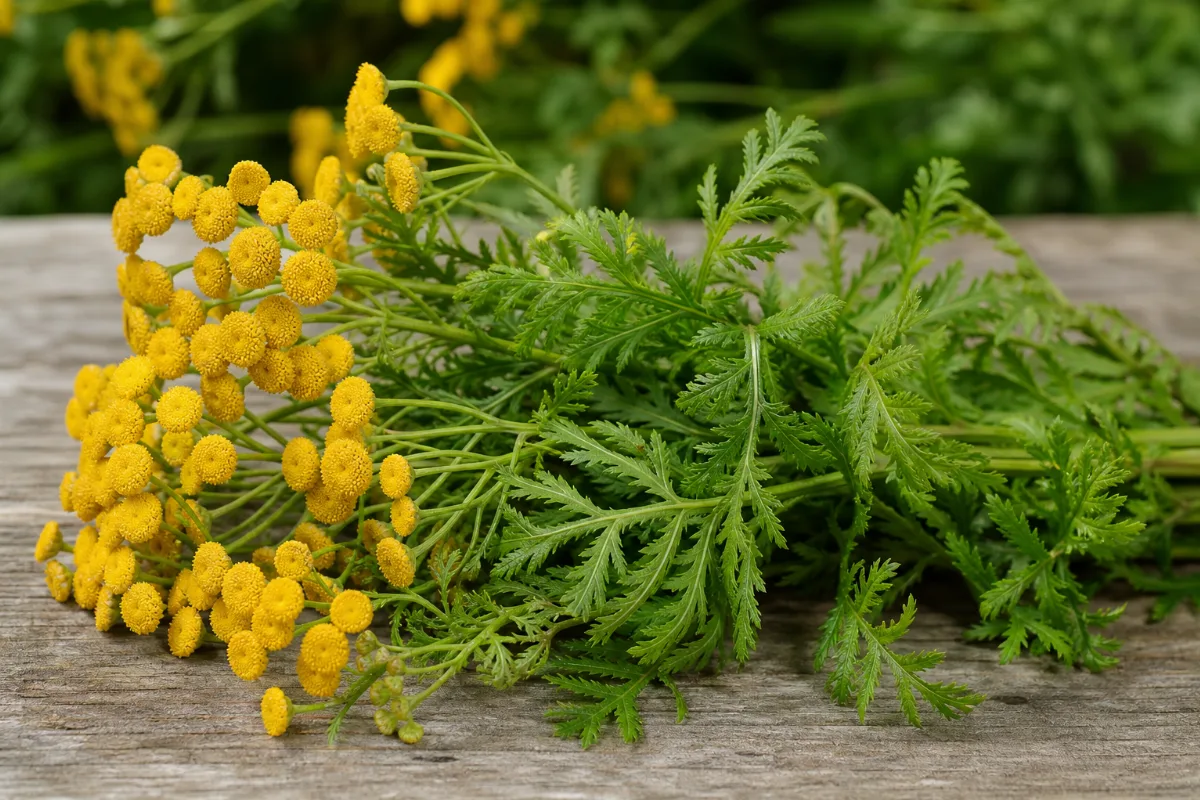 Close-up of tansy