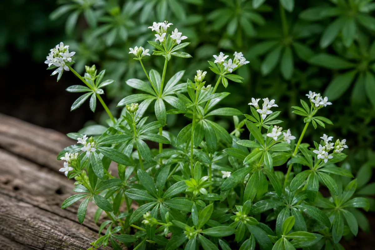 Close-up of sweet woodruff