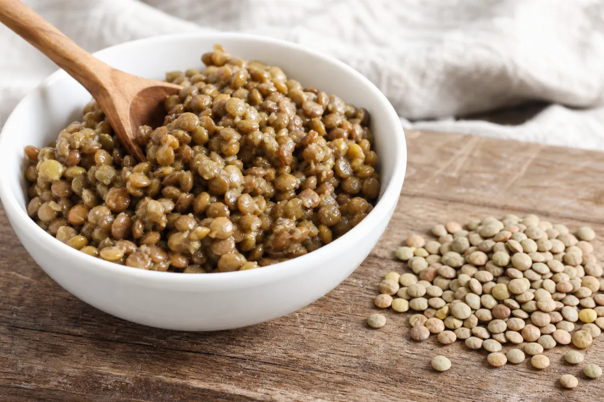 Close-up of lentils