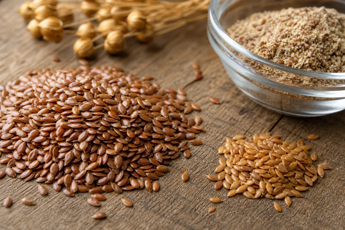Close-up of flaxseed