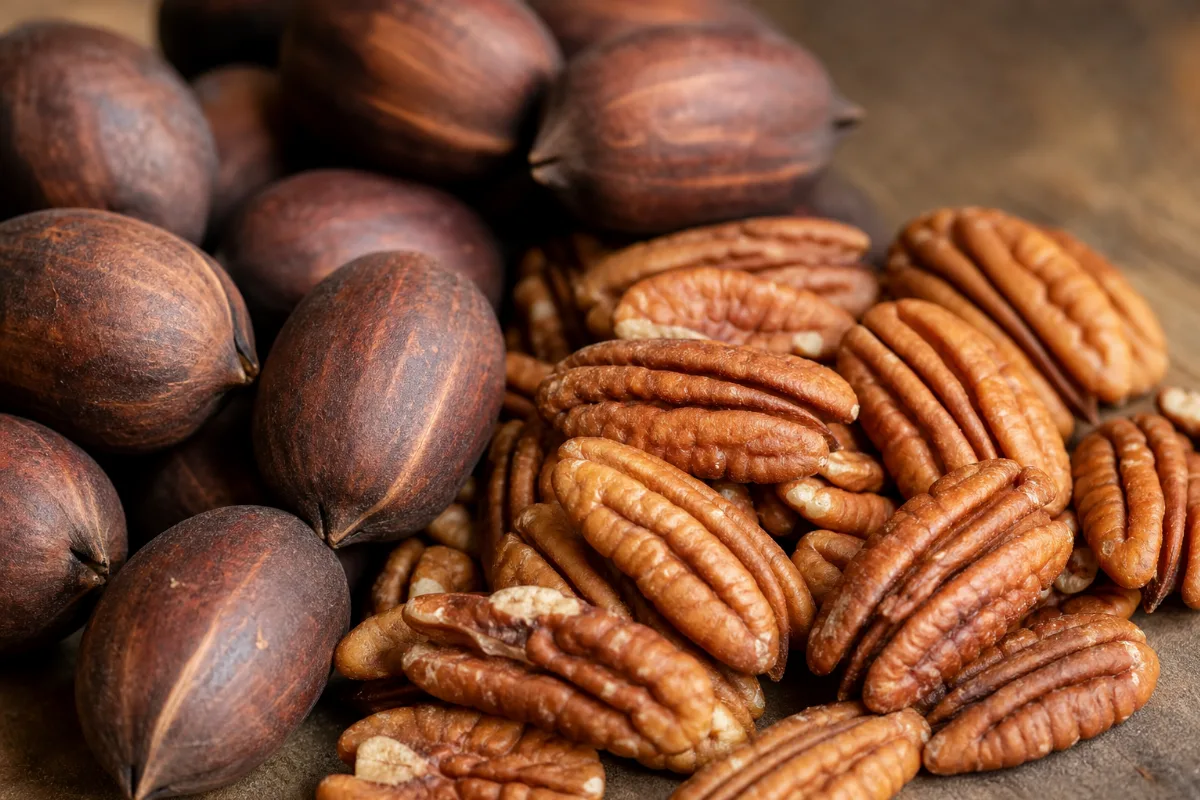 Close-up of pecans
