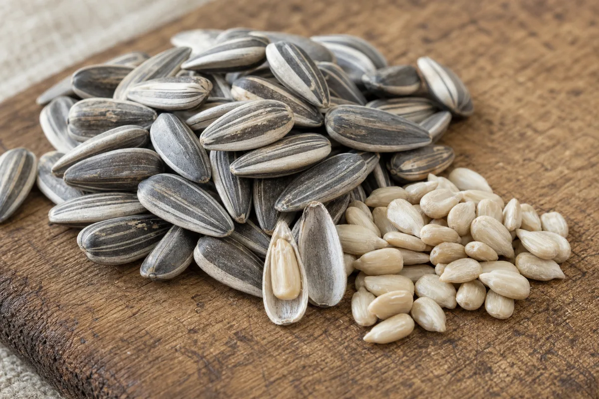 Close-up of sunflower seeds