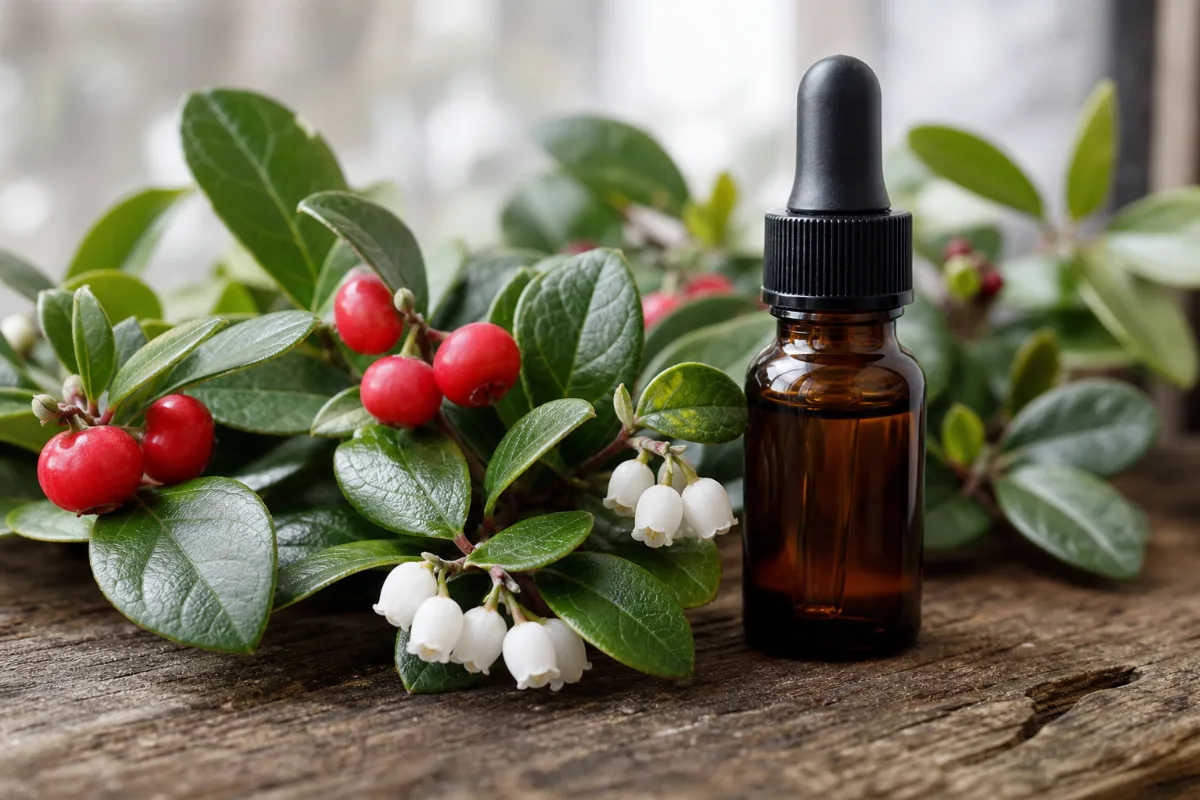 Close-up of wintergreen oil: evidence, safety and how it is used