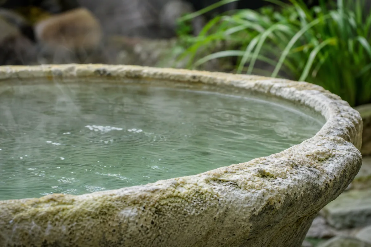 Close-up of balneotherapy (spa therapy)