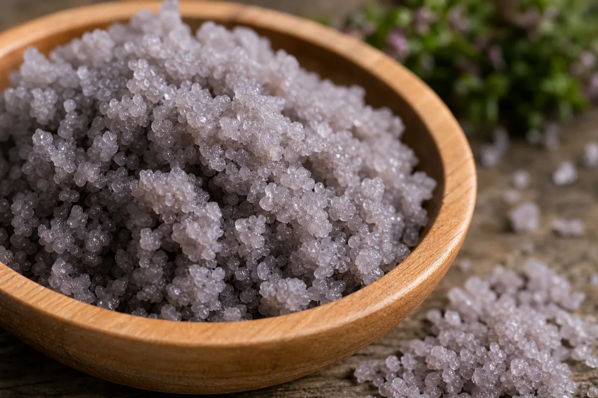 Close-up of celtic grey salt