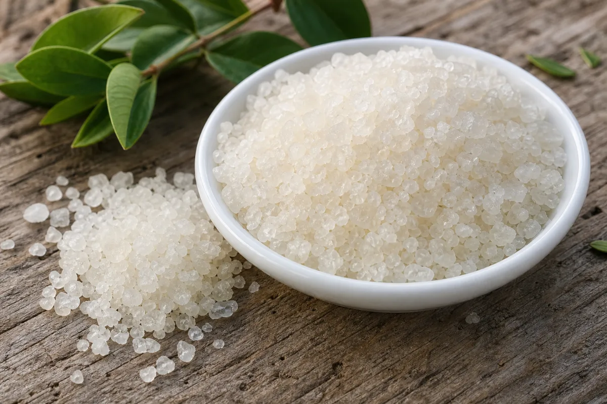 Close-up of dead sea salt