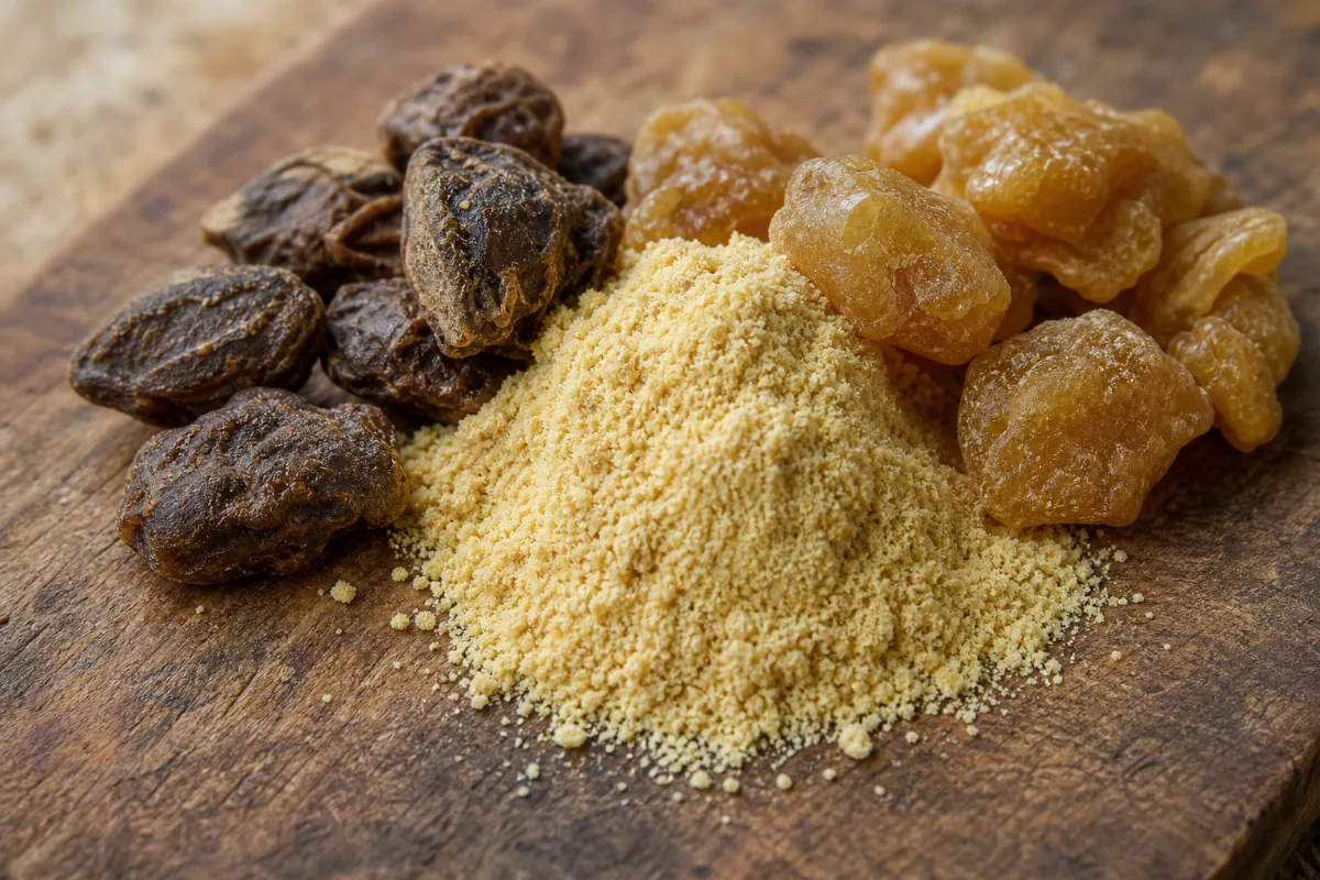 Close-up of asafoetida (hing)