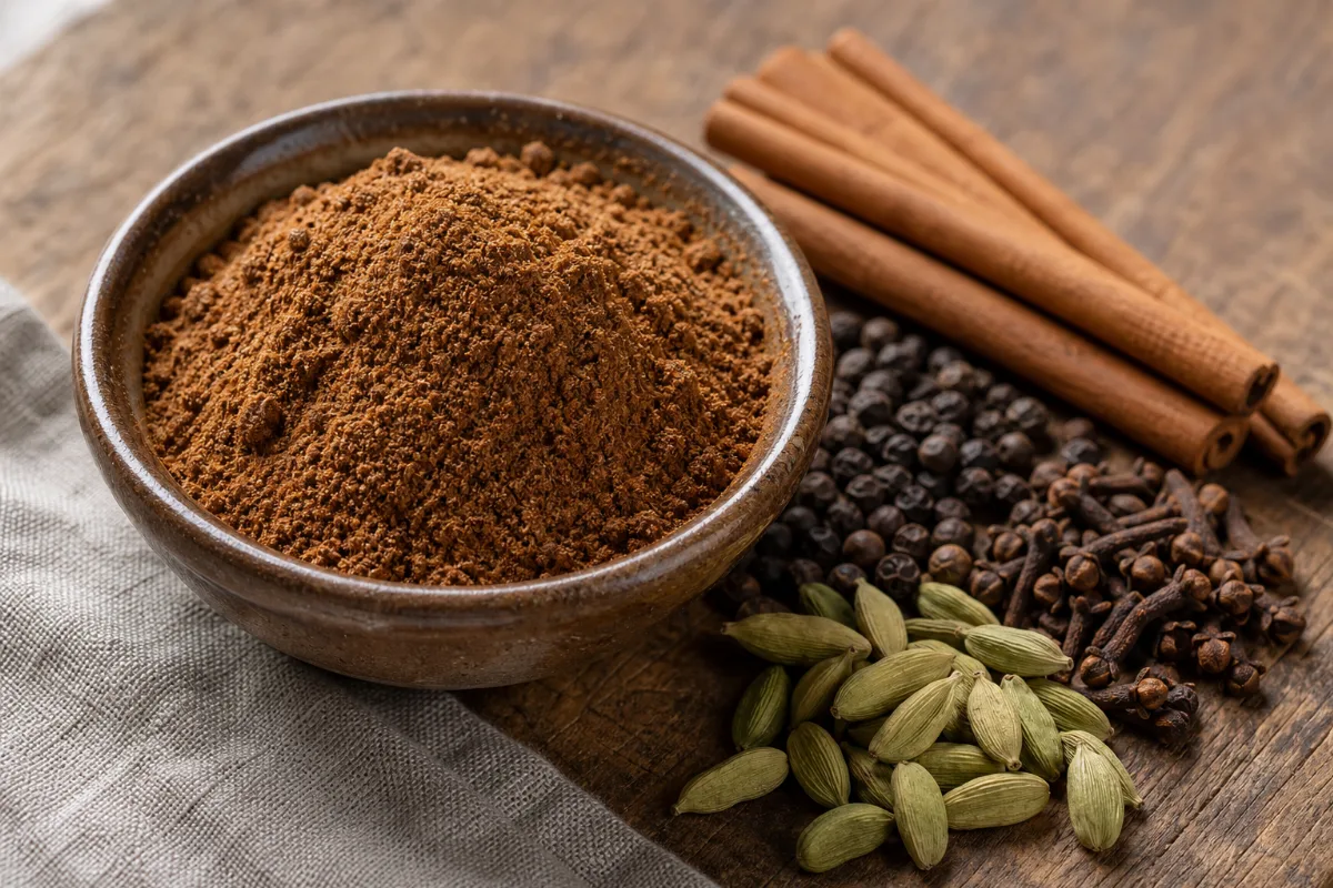 Close-up of baharat