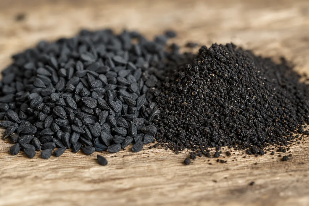Close-up of black seed (nigella)