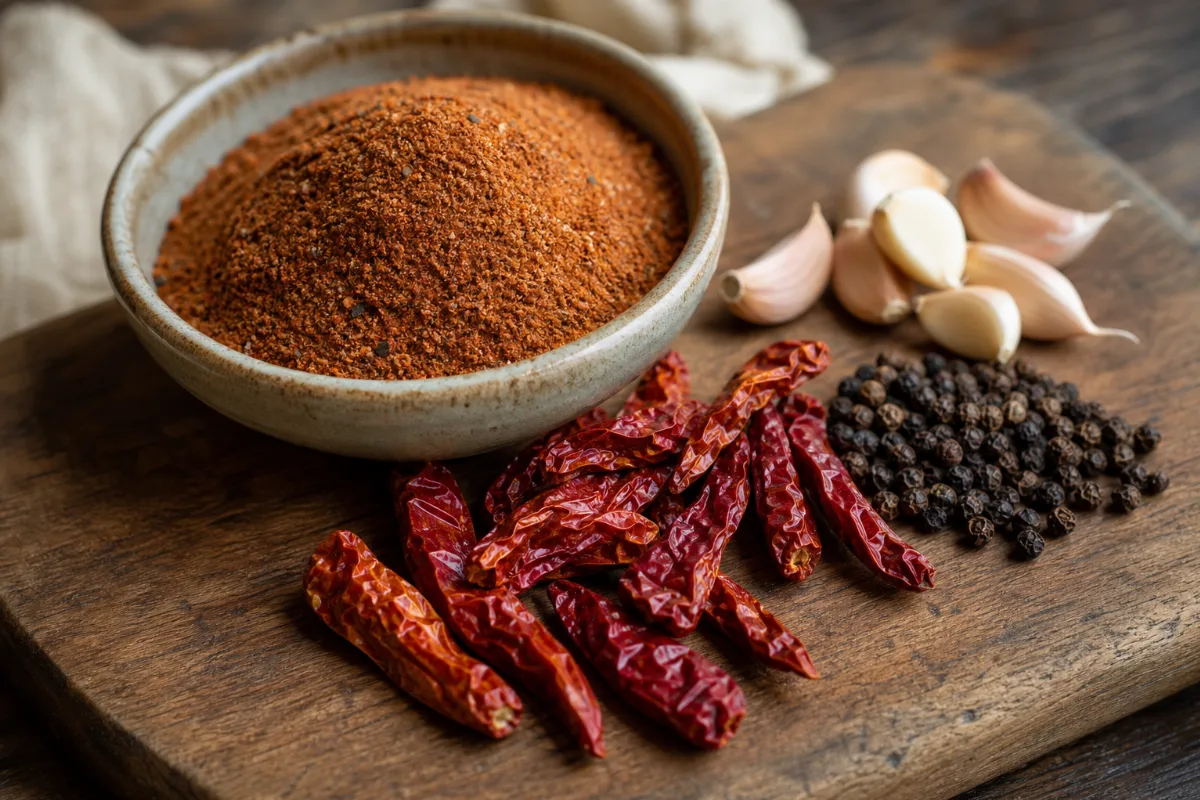 Close-up of cajun and creole seasoning