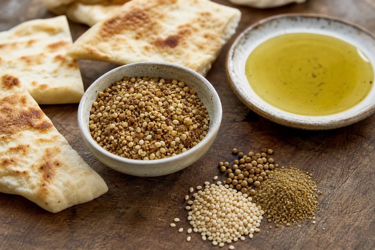 Close-up of dukkah
