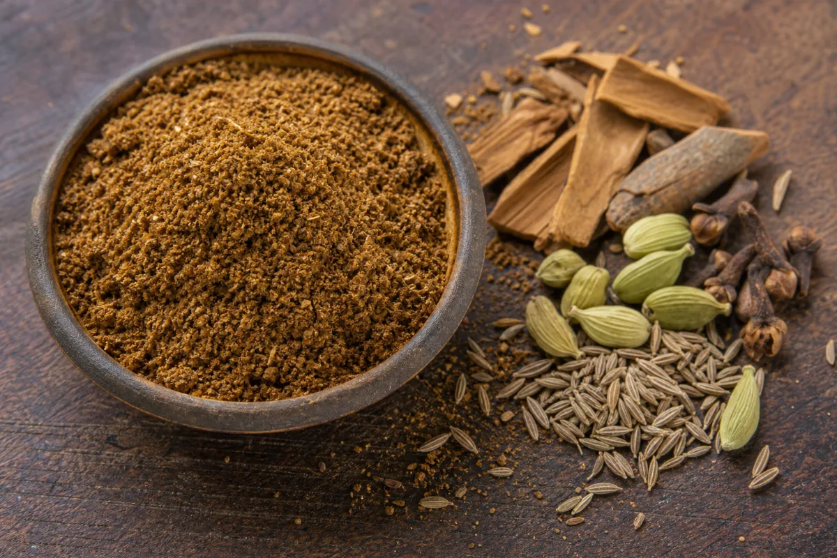 Close-up of garam masala