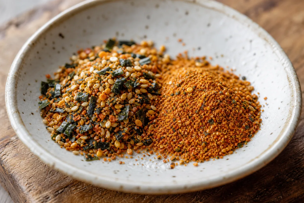 Close-up of shichimi togarashi