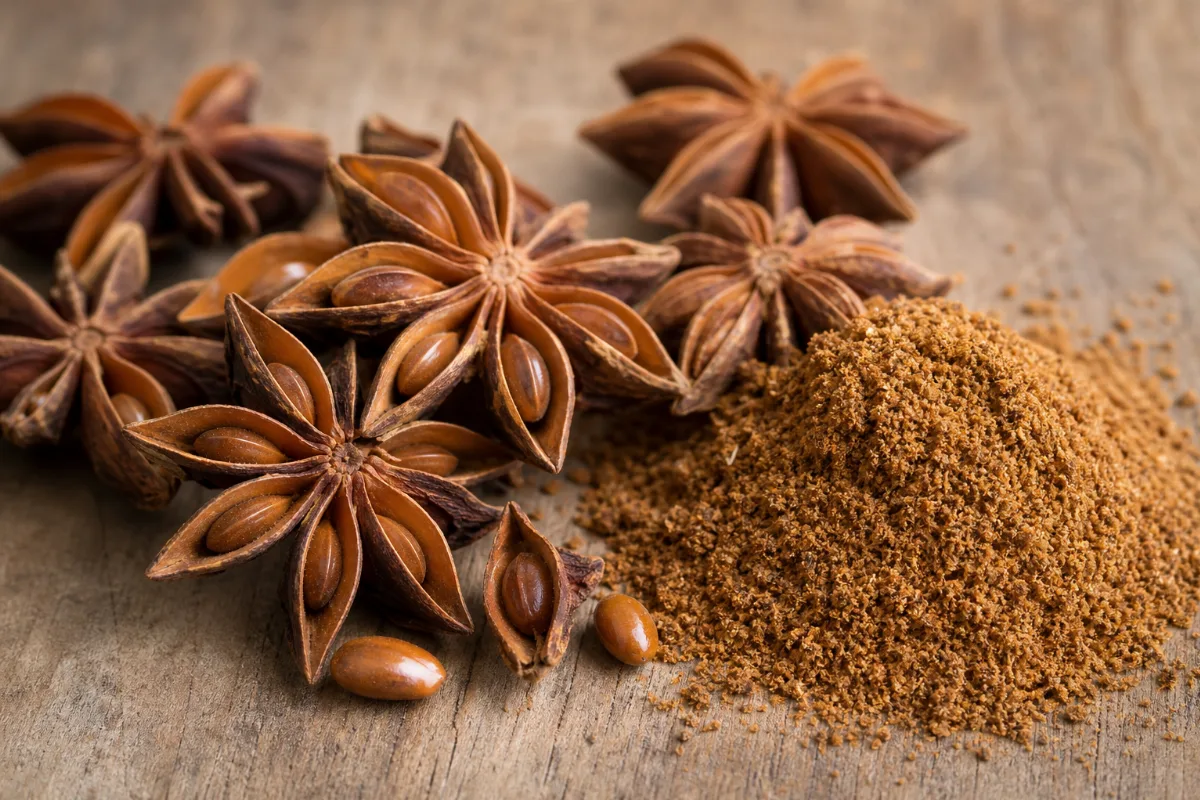 Close-up of star anise