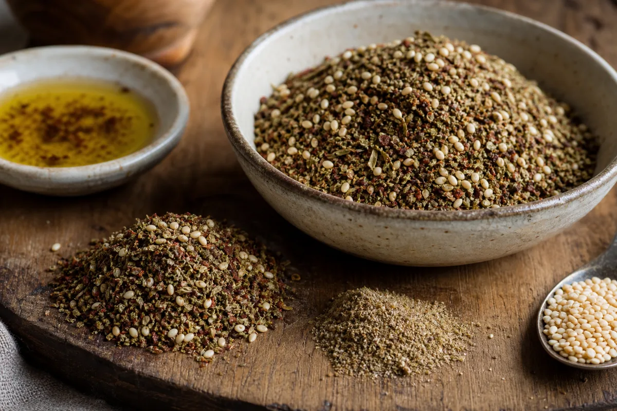 Close-up of za'atar