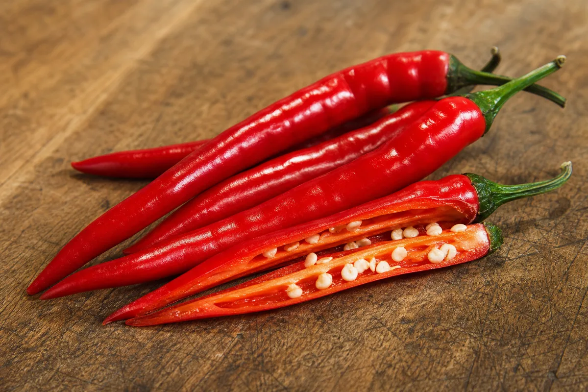 Close-up of chili peppers