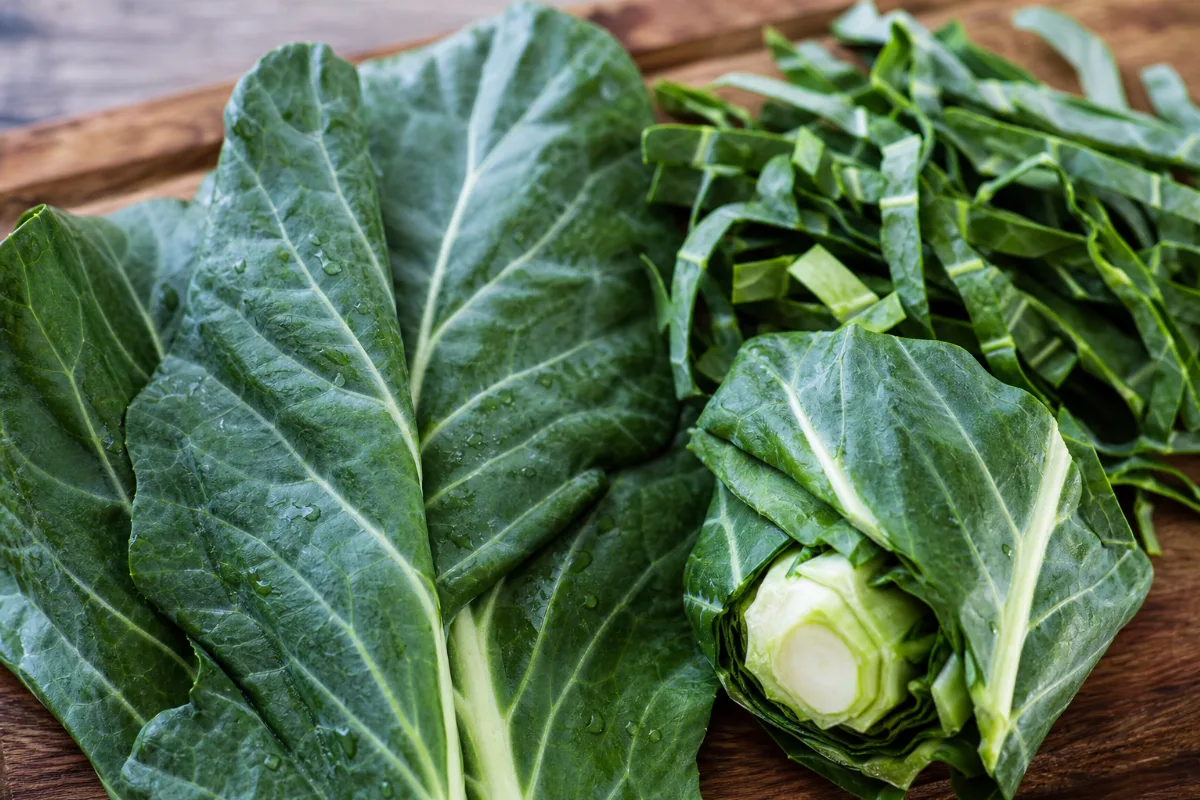Close-up of collard greens