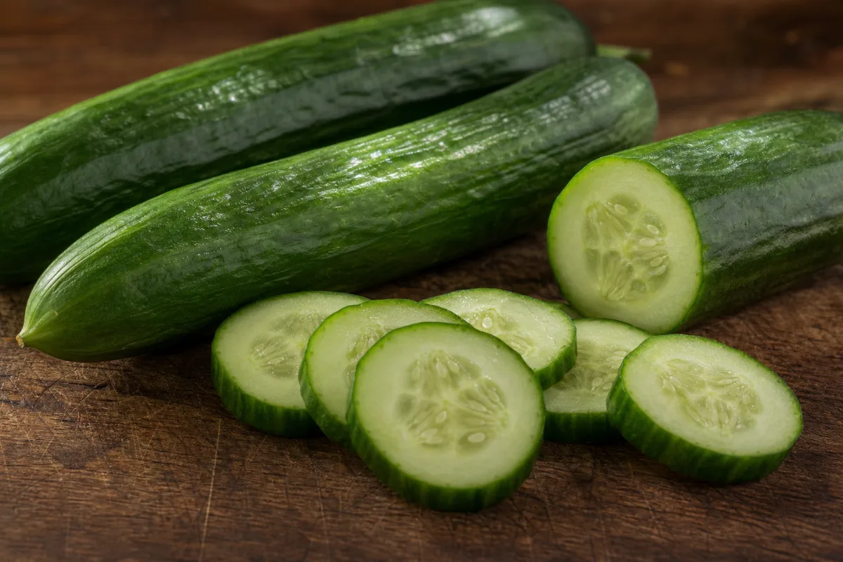 Close-up of cucumbers